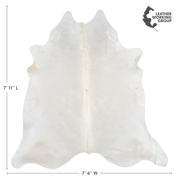 Brazilian Champagne Cowhide Rug Size 7'11" L x 7'4" W 3228