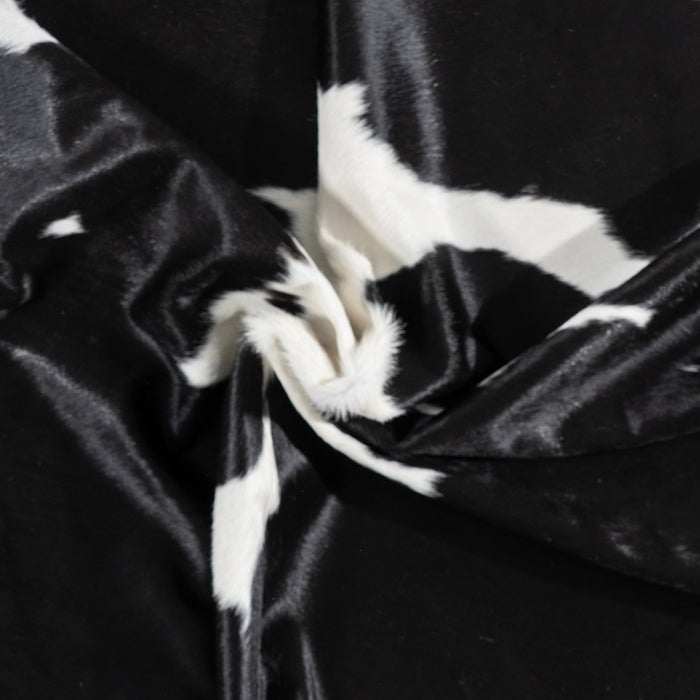 Brazilian Black and White Cowhide Rug Size 8'3" L x 7'0" W 3255