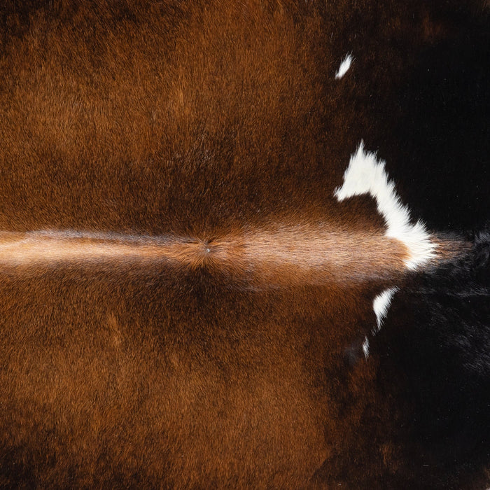 Brazilian Mahogany Cowhide Rug Size 8'9" L x 7'9" W 3266