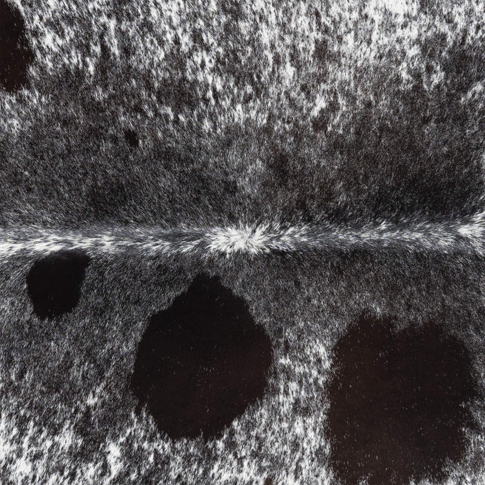 Brazilian Black Salt and Pepper Cowhide Rug Size 7'11" L x 6'7" W 3309