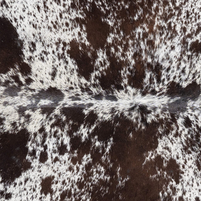 Brazilian Brown Salt and Pepper Cowhide Rug Size 7'8" L x 6'8" W 3310
