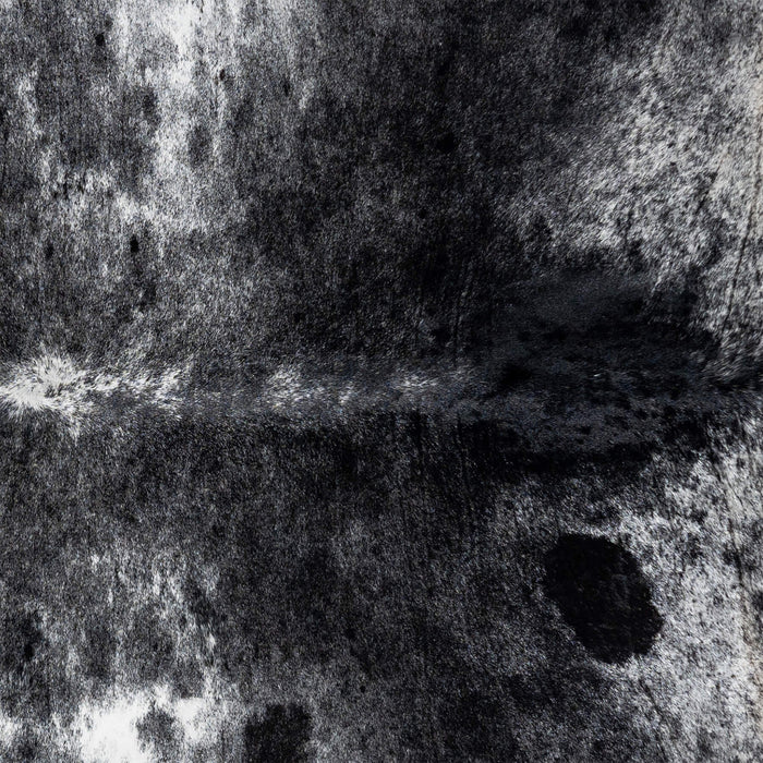 Brazilian Black Salt and Pepper Cowhide Rug Size 8'3" L x 7'1" W 3314
