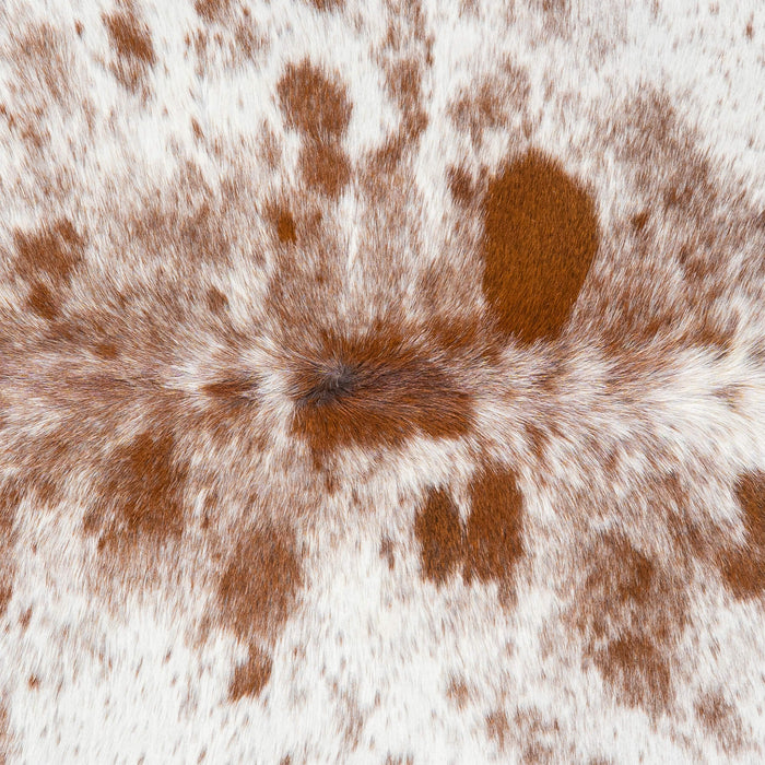 Brazilian Brown Salt and Pepper Cowhide Rug Size 7'7" L x 6'2" W 3336
