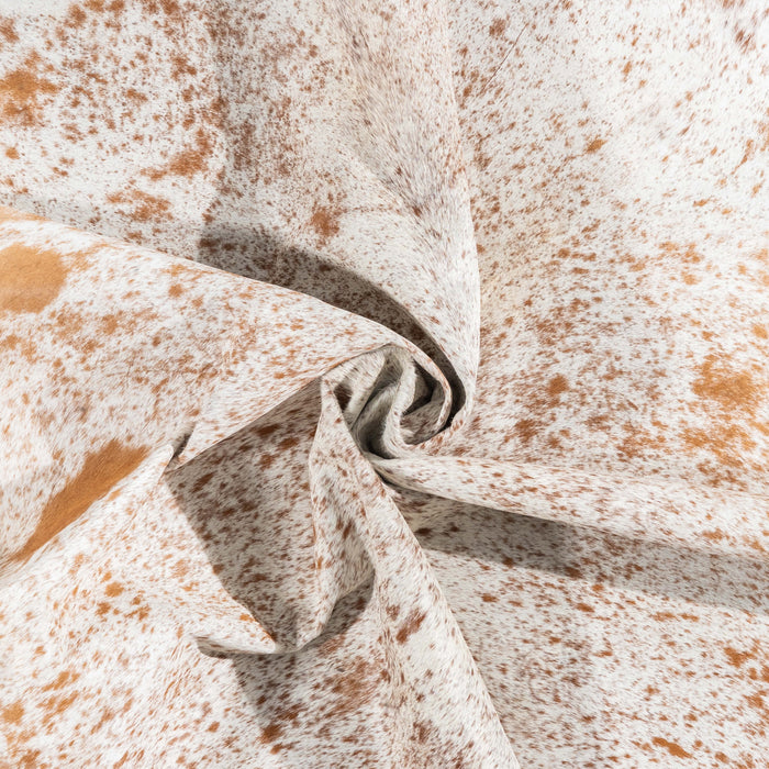 Brazilian Brown Salt and Pepper Cowhide Rug Size 6'11" L x 6'7" W 3338
