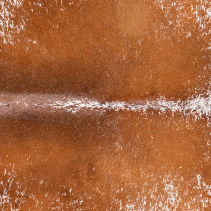 Brazilian Brown Salt and Pepper Cowhide Rug Size 7'5" L x 6'10" W 3347