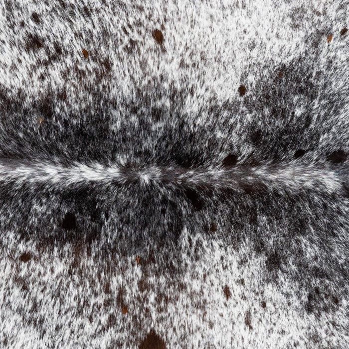 Brazilian Black Salt and Pepper Cowhide Rug Size 6'11" L x 5'8" W 3371
