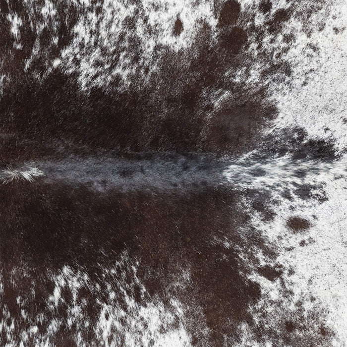 Brazilian Black Salt and Pepper Cowhide Rug Size 7'2" L x 5'11" W 3374
