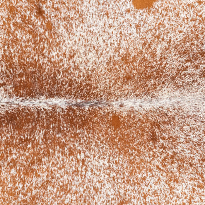 Brazilian Brown Salt and Pepper Cowhide Rug Size 7'3" L x 6'2" W 3382