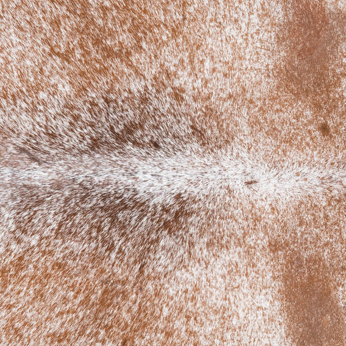 Brazilian Brown Salt and Pepper Cowhide Rug Size 6'5" L x 5'7" W 3391