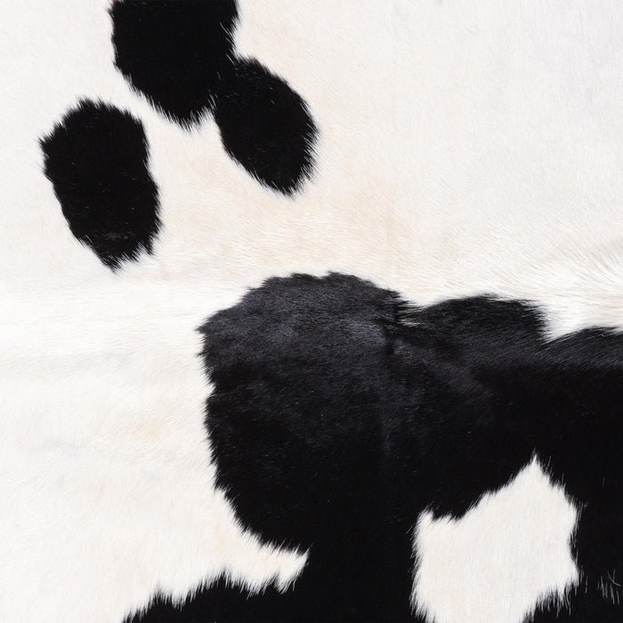 Brazilian Black and White Cowhide Rug Size 6'3" L x 6'3" W 3401