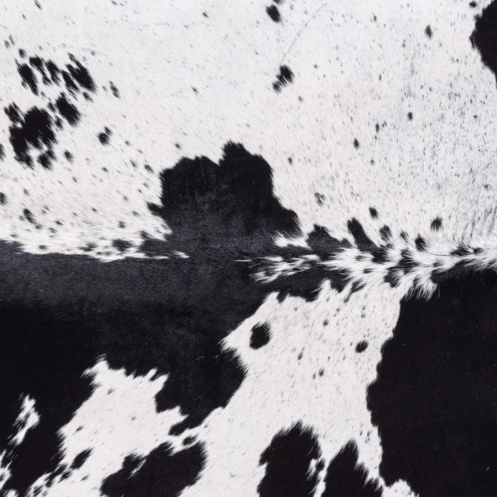 Brazilian Black and White Cowhide Rug Size 6'10" L x 6'5" W 3403