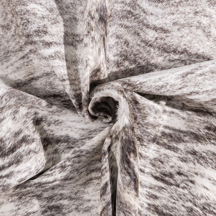 Brazilian Light Grey Brindle Cowhide Rug Size 6'10" L x 5'10" W 3407