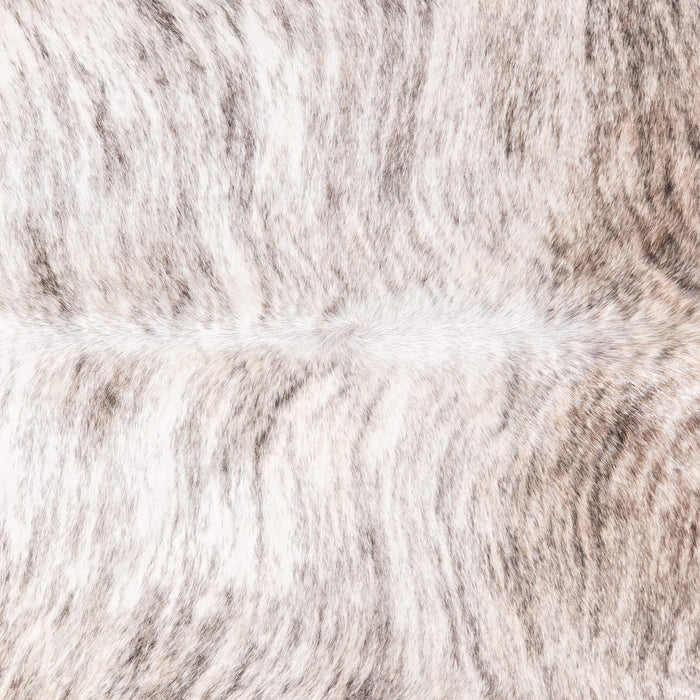 Brazilian Light Grey Brindle Cowhide Rug Size 8'3" L x 7'9" W 3417