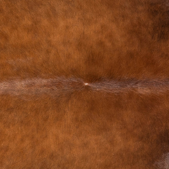Brazilian Brown Cowhide Rug Size 6'11" L x 6'10" W 3428