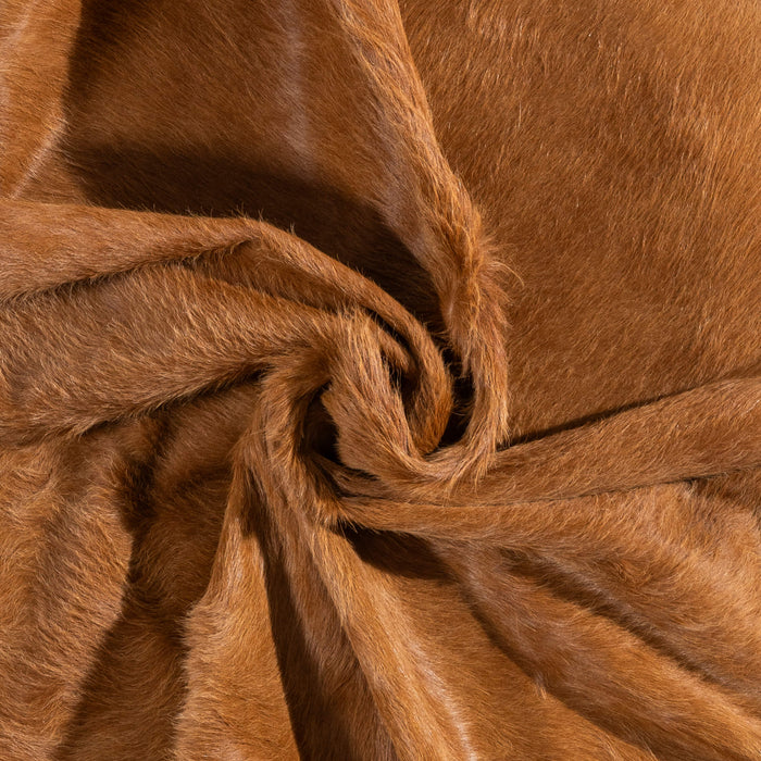 Brazilian Brown Cowhide Rug Size 7'5" L x 7'0" W 3431