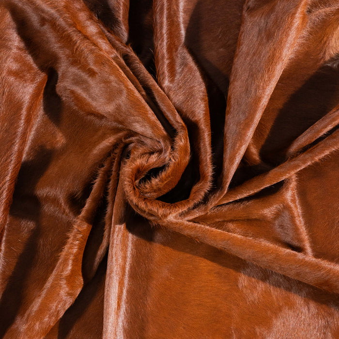 Brazilian Brown Cowhide Rug Size 8'4" L x 7'6" W 3439