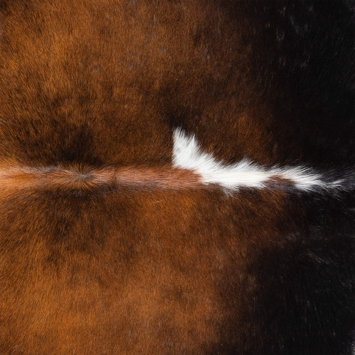 Brazilian Mahogany Cowhide Rug Size 8'5" L x 7'2" W 3458
