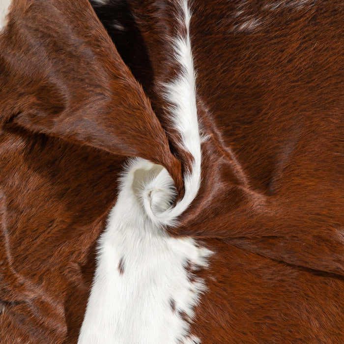 Brazilian Hereford Cowhide Rug Size 7'8" L x 7'0" W 3463