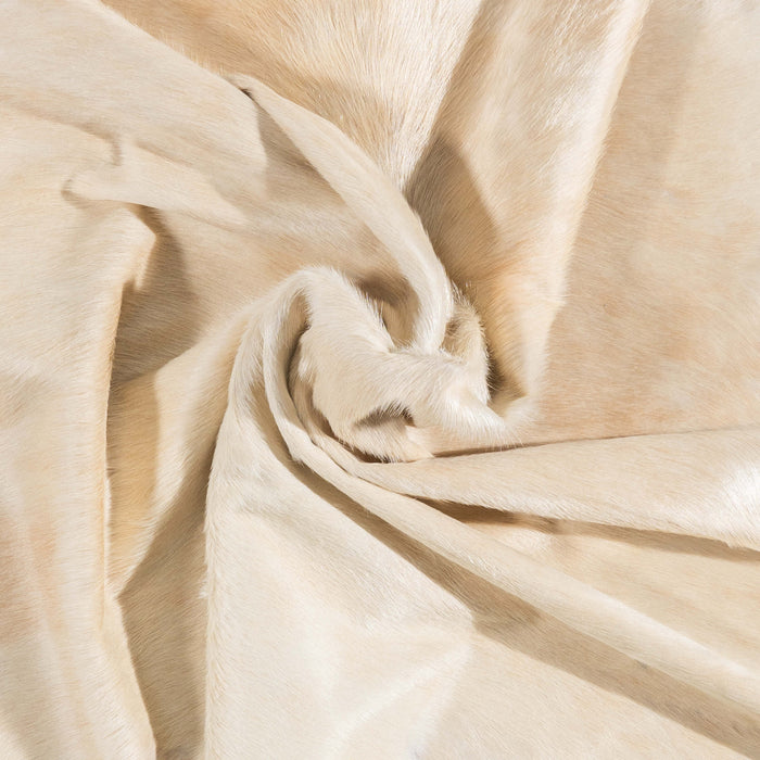 Brazilian Champagne Cowhide Rug Size 7'5" L x 7'0" W 3464