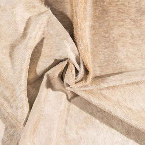Brazilian Champagne Cowhide Rug Size 6'9" L x 6'4" W 3465