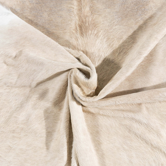Brazilian Champagne Cowhide Rug Size 7'6" L x 6'8" W 3472