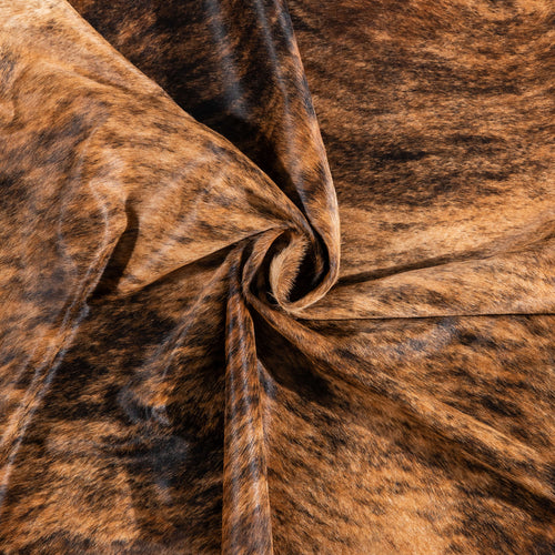 Brazilian Brindle Cowhide Rug Size 7'7" L x 6'6" W 3480