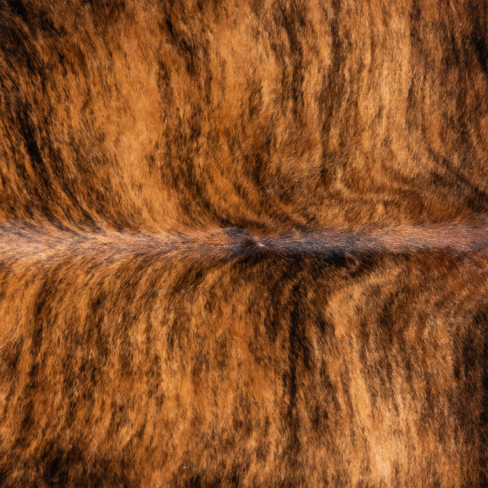 Brazilian Brindle Cowhide Rug Size 7'4" L x 7'1" W 3486