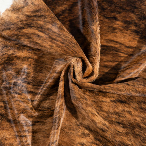 Brazilian Brindle Cowhide Rug Size 8'2" L x 6'10" W 3496