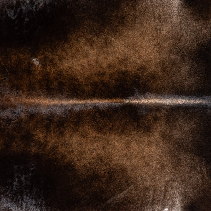 Brazilian Mahogany Cowhide Rug Size 6'11" L x 7'2" W 6135