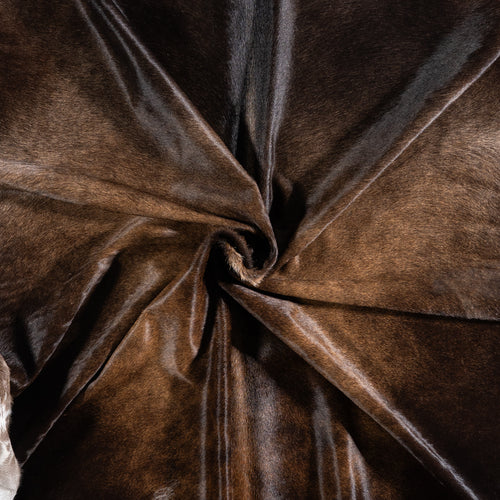 Brazilian Mahogany Cowhide Rug Size 6'11" L x 7'2" W 6135