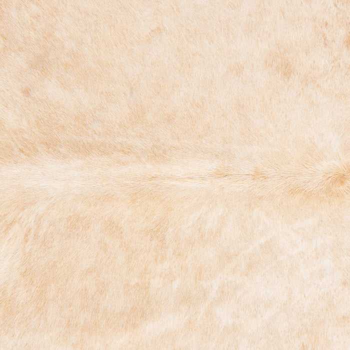 Brazilian Beige Cowhide Rug Size 6'11" L x 6'10" W 3538