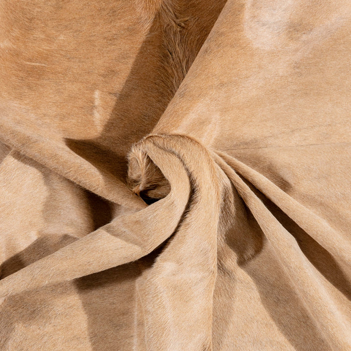 Brazilian Beige Cowhide Rug Size 8'4" L x 7'9" W 3606