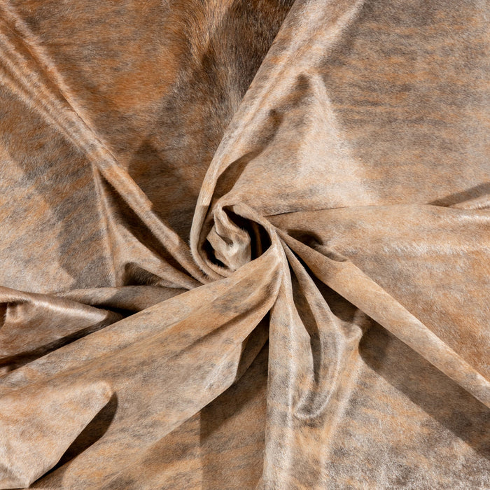 Brazilian Beige Cowhide Rug Size 8'1" L x 7'5" W 3607