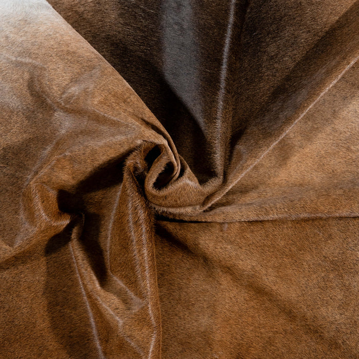 Brazilian Mahogany Cowhide Rug Size 8'2" L x 7'1" W 3640