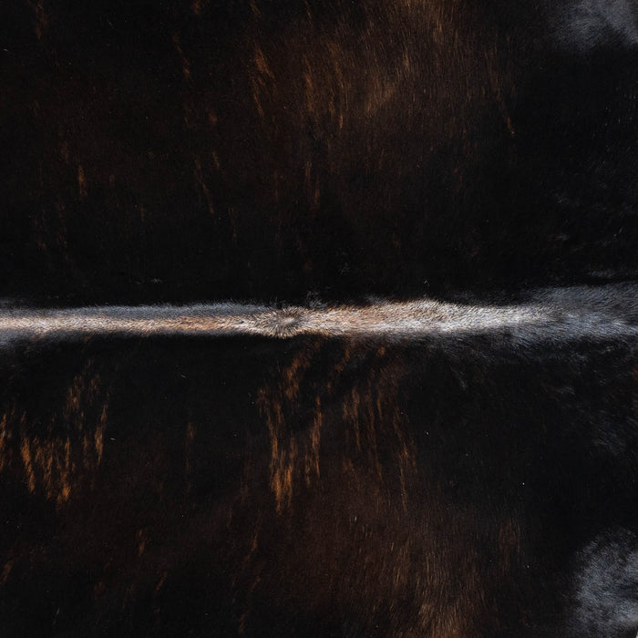 Brazilian Solid Black Cowhide Rug Size 7'10" L x 7'3" W 3643
