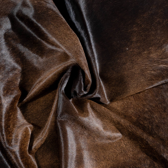 Brazilian Mahogany Cowhide Rug Size 7'8" L x 6'7" W 3650