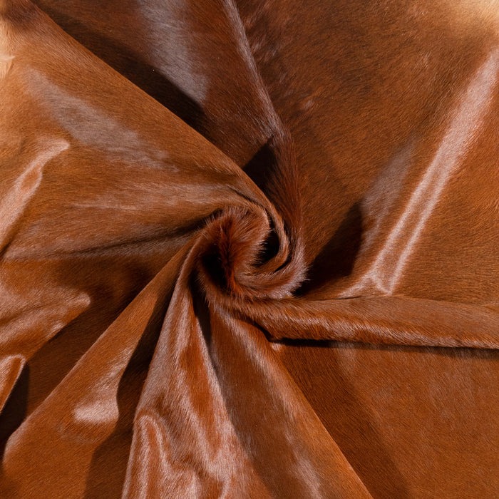 Brazilian Brown Cowhide Rug Size 8'2" L x 7'6" W 3652