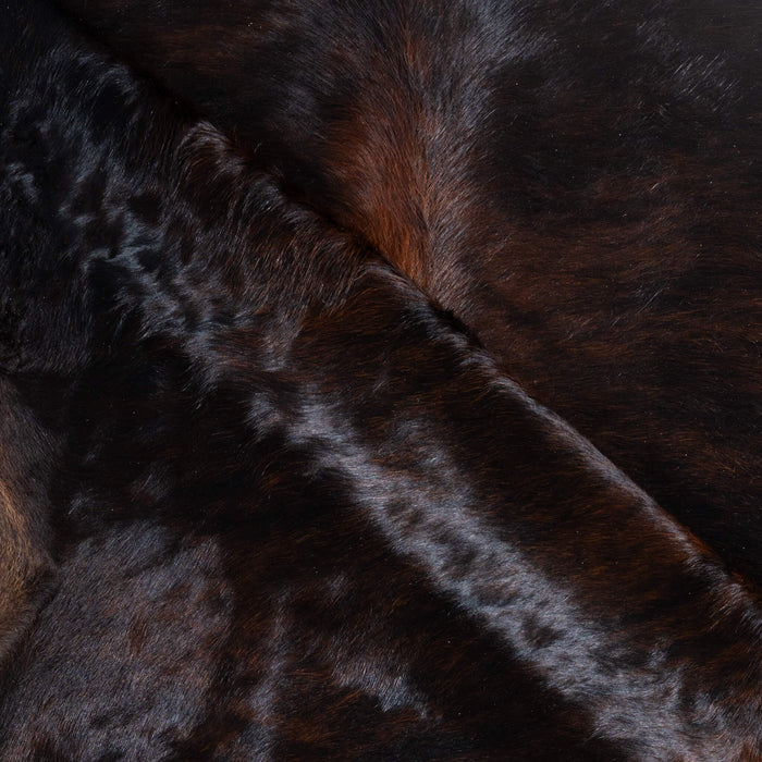 Brazilian Dark Brindle Cowhide Rug Size 8'2" L x 7'7" W 3703