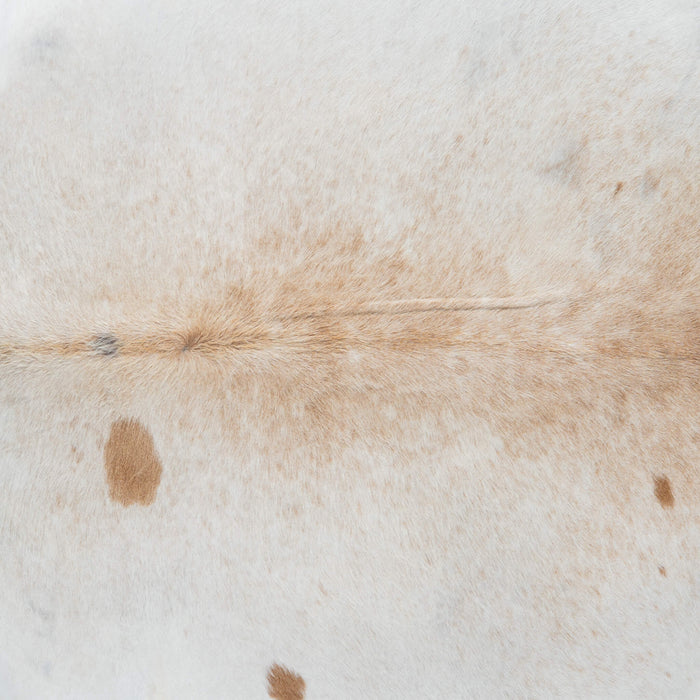 Brazilian Palomino and White Cowhide Rug Size 7'10" L x 7'4" W 3715