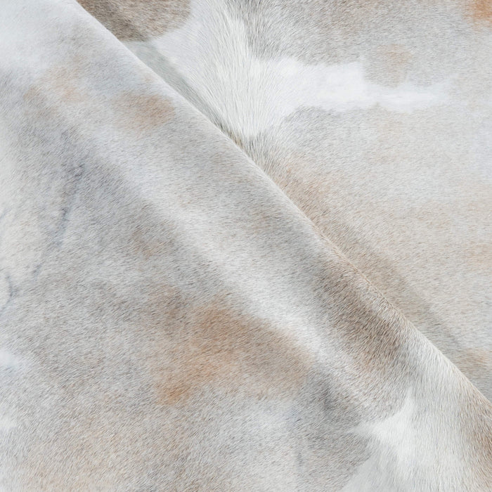 Brazilian Palomino and White Cowhide Rug Size 7'8" L x 7'0" W 3718