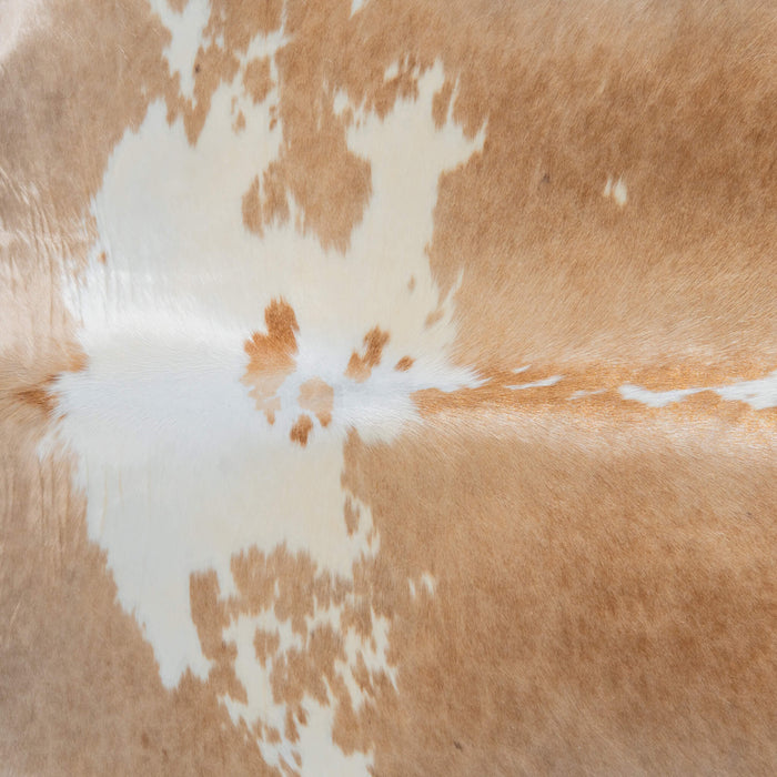 Brazilian Palomino and White Cowhide Rug Size 7'8" L x 7'2" W 3720