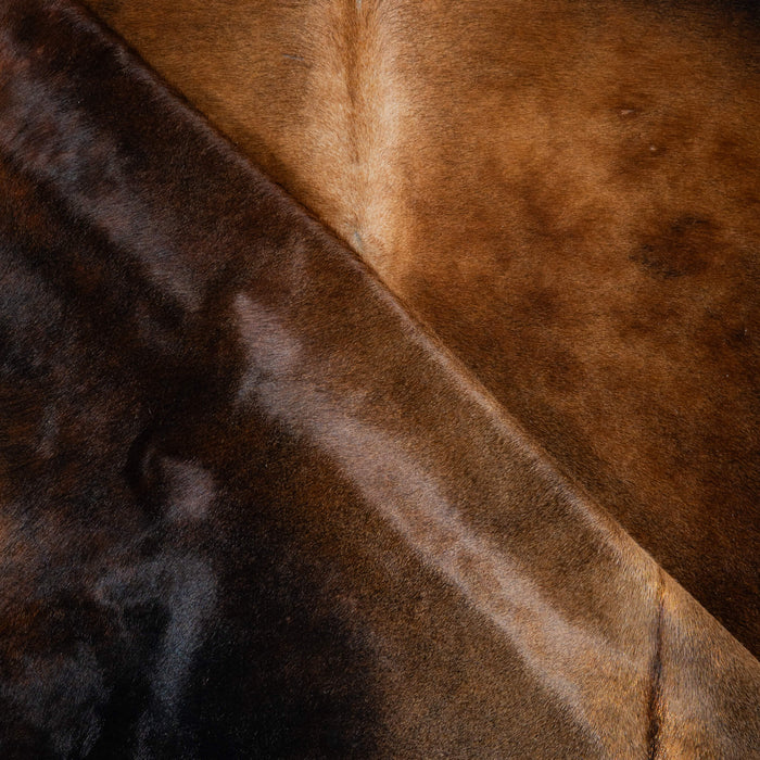 Brazilian Mahogany Cowhide Rug Size 8'4" L x 6'11" W 3721