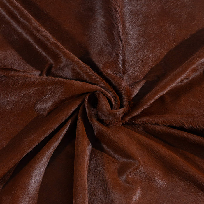 Brazilian Chocolate and White Cowhide Rug Size 8'6" L x 8'1" W 3724
