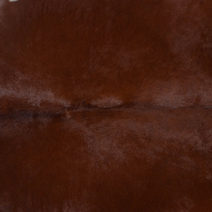 Brazilian Chocolate and White Cowhide Rug Size 8'6" L x 8'1" W 3724