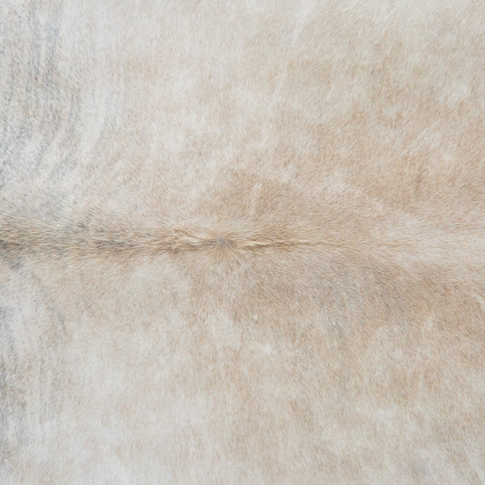 Brazilian Light Grey Brindle Cowhide Rug Size 7'8" L x 7'3" W 3743
