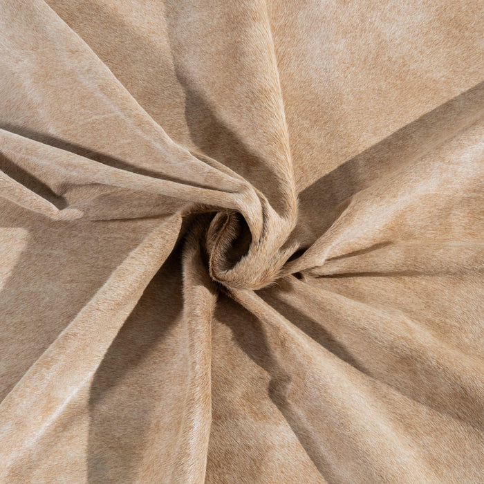 Brazilian Beige Cowhide Rug Size 8'1" L x 7'0" W 3744
