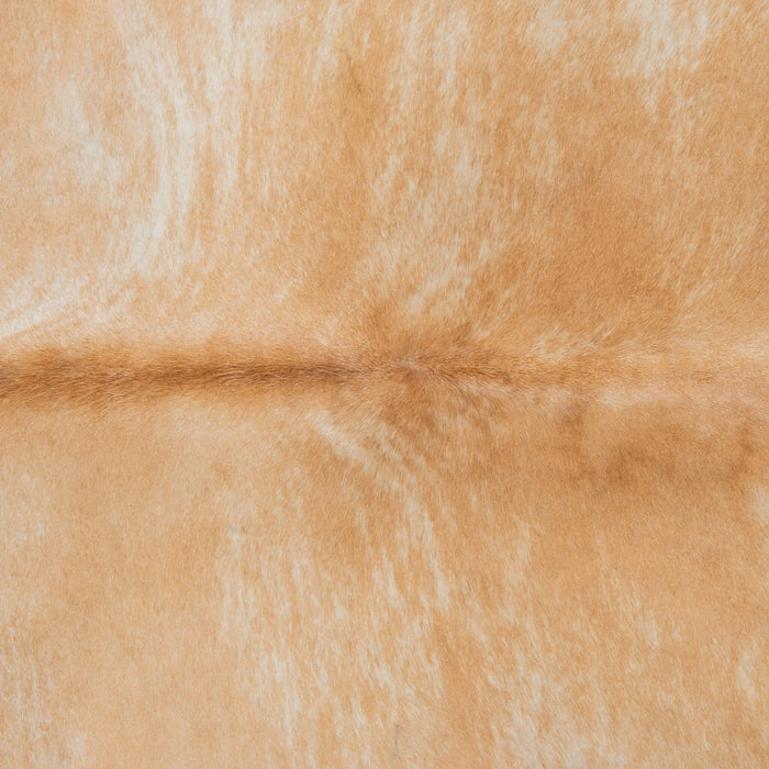 Brazilian Palomino and White Cowhide Rug Size 7'6" L x 6'7" W 3749