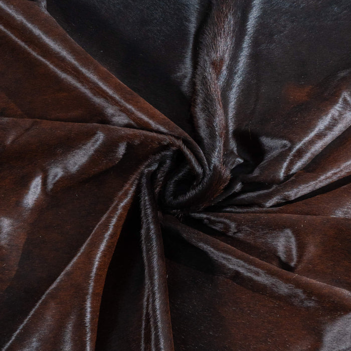 Brazilian Mahogany Cowhide Rug Size 8'3" L x 7'2" W 3757