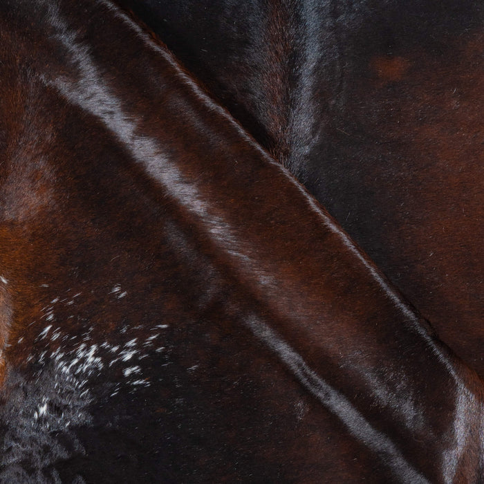 Brazilian Mahogany Cowhide Rug Size 8'3" L x 7'2" W 3757