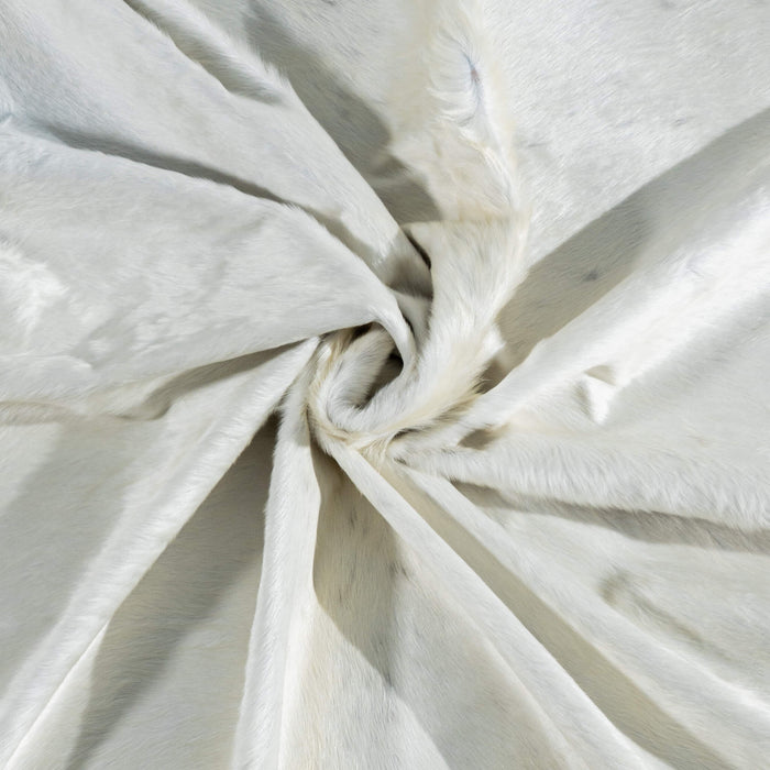 Brazilian White Tricolor Cowhide Rug Size 8'0" L x 7'4" W 3760